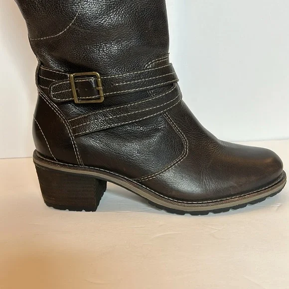 LLBean women’s Deerfield knee high leather dark brown boots. Size 8.5 - Picture 8 of 15